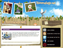 Tablet Screenshot of mommasays.net